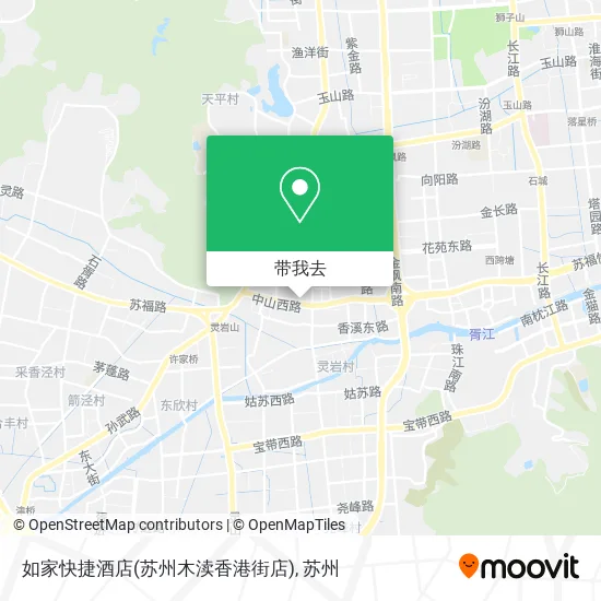 如家快捷酒店(苏州木渎香港街店)地图