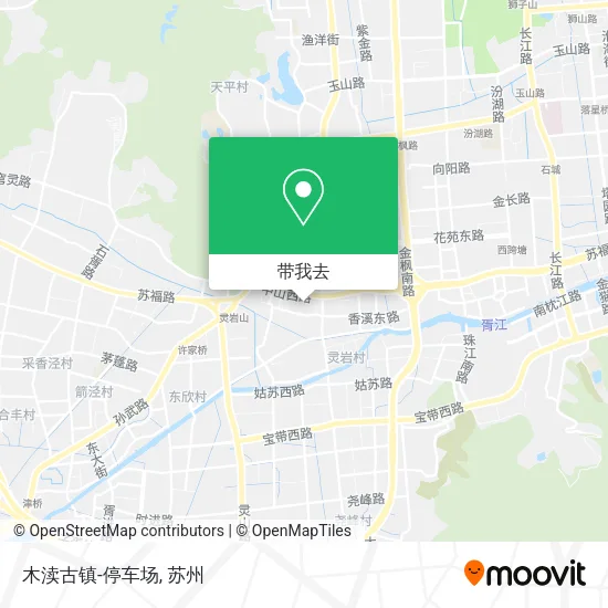 木渎古镇-停车场地图