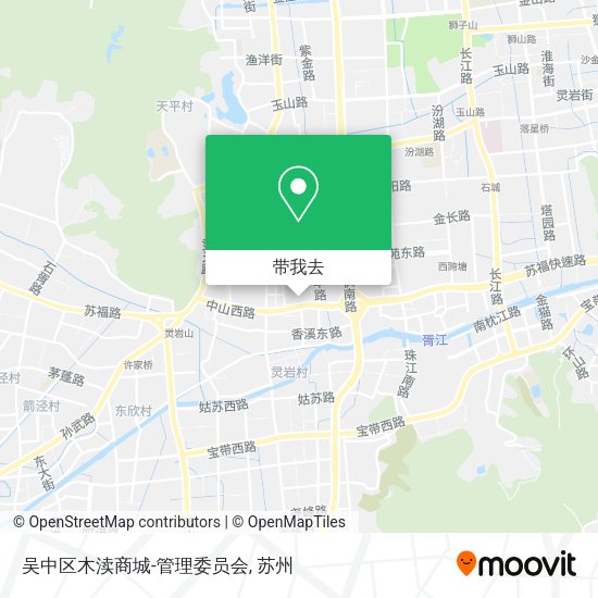 吴中区木渎商城-管理委员会地图