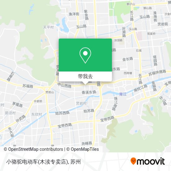 小骆驼电动车(木渎专卖店)地图
