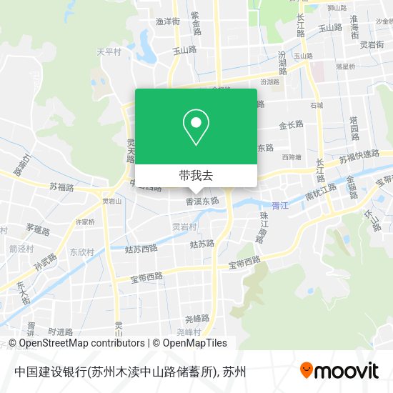中国建设银行(苏州木渎中山路储蓄所)地图