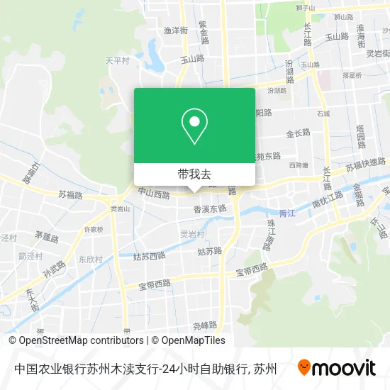 中国农业银行苏州木渎支行-24小时自助银行地图