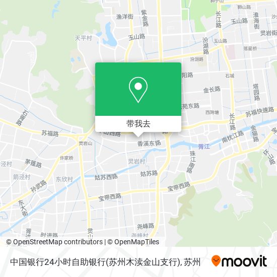 中国银行24小时自助银行(苏州木渎金山支行)地图