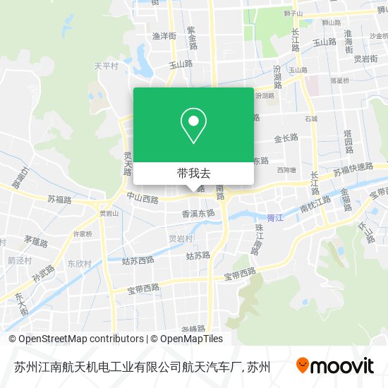 苏州江南航天机电工业有限公司航天汽车厂地图