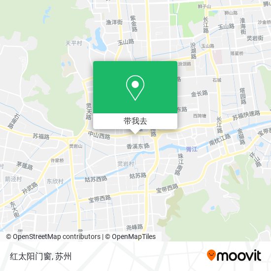 红太阳门窗地图