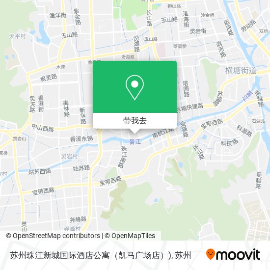 苏州珠江新城国际酒店公寓（凯马广场店）)地图