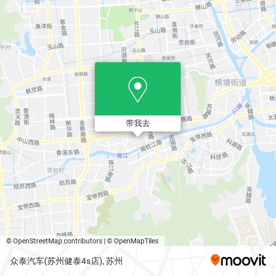 众泰汽车(苏州健泰4s店)地图