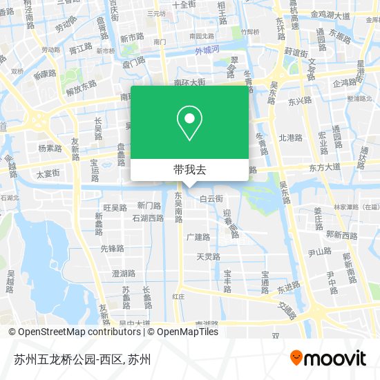 苏州五龙桥公园-西区地图