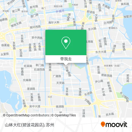 山林大红(碧波花园店)地图