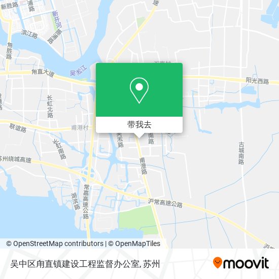 吴中区甪直镇建设工程监督办公室地图