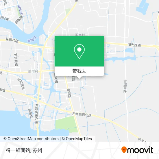 得一鲜面馆地图