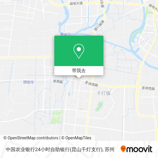 中国农业银行24小时自助银行(昆山千灯支行)地图