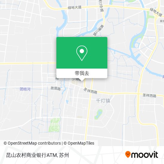 昆山农村商业银行ATM地图