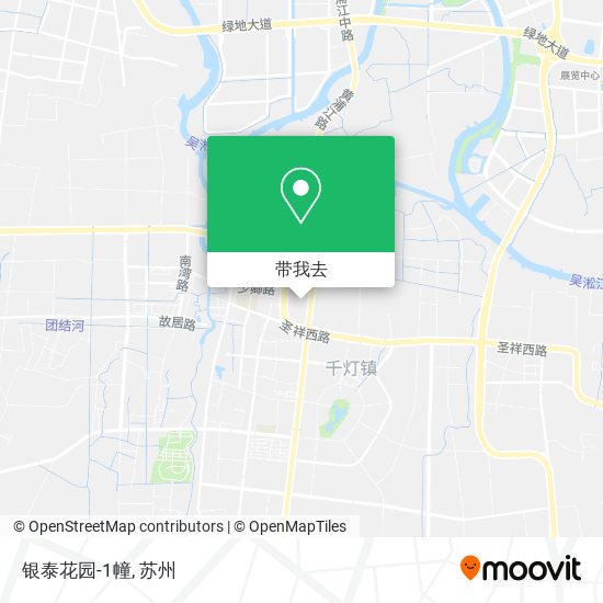 银泰花园-1幢地图