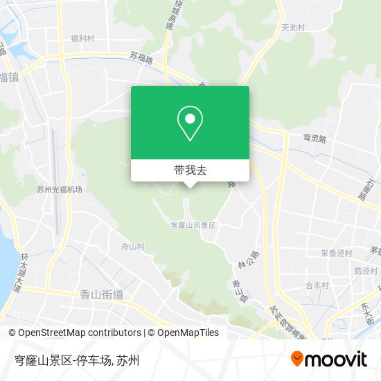 穹窿山景区-停车场地图