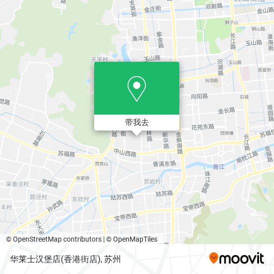 华莱士汉堡店(香港街店)地图