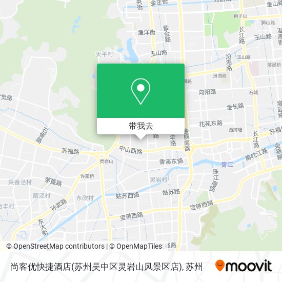 尚客优快捷酒店(苏州吴中区灵岩山风景区店)地图