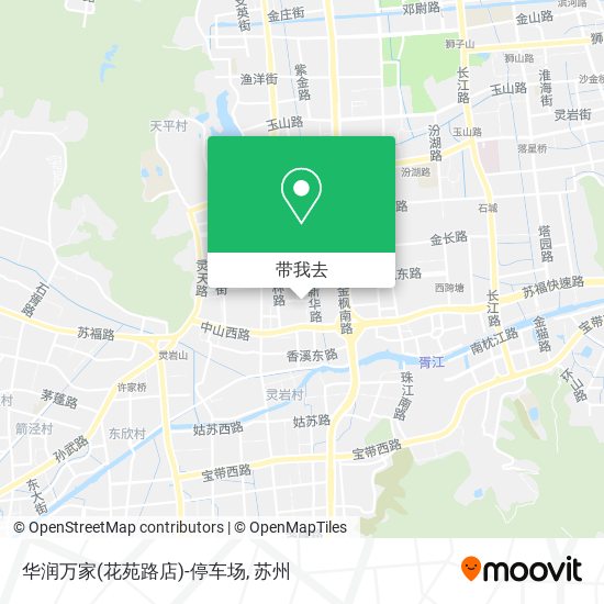 华润万家(花苑路店)-停车场地图