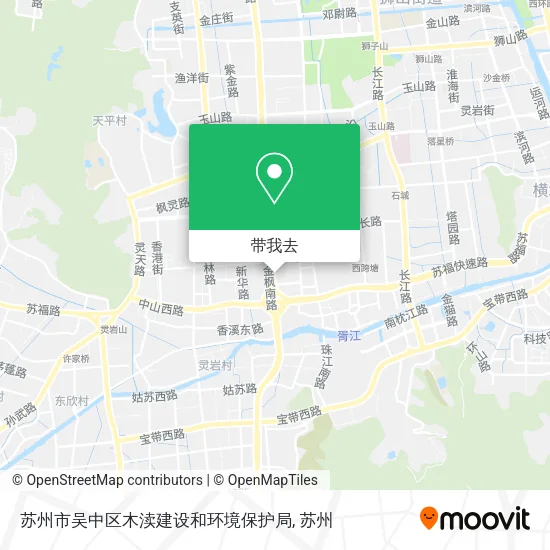 苏州市吴中区木渎建设和环境保护局地图