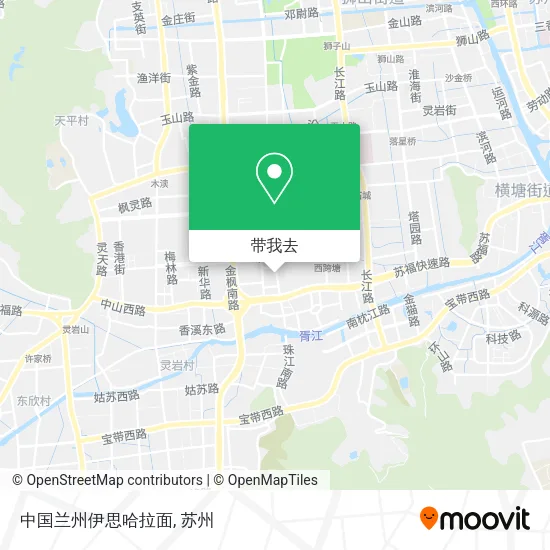 中国兰州伊思哈拉面地图