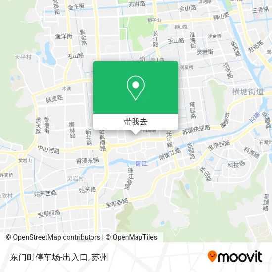 东门町停车场-出入口地图