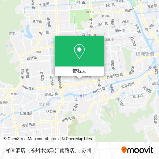 柏宜酒店（苏州木渎珠江南路店）地图