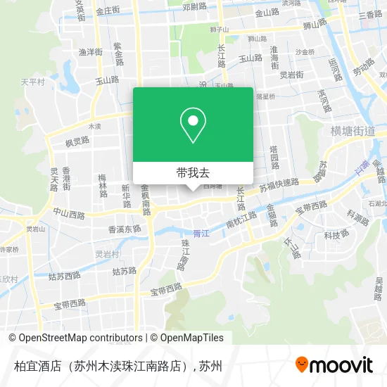 柏宜酒店（苏州木渎珠江南路店）地图
