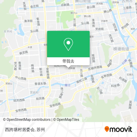 西跨塘村居委会地图