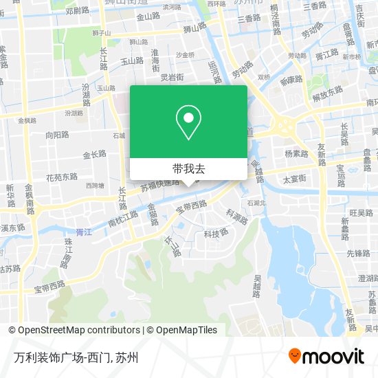 万利装饰广场-西门地图