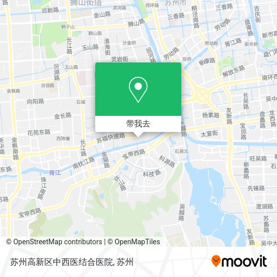 苏州高新区中西医结合医院地图