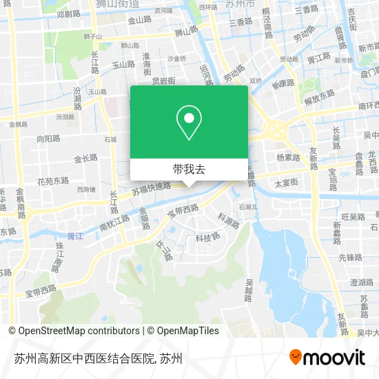 苏州高新区中西医结合医院地图