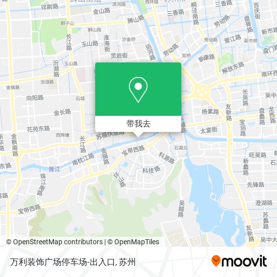 万利装饰广场停车场-出入口地图