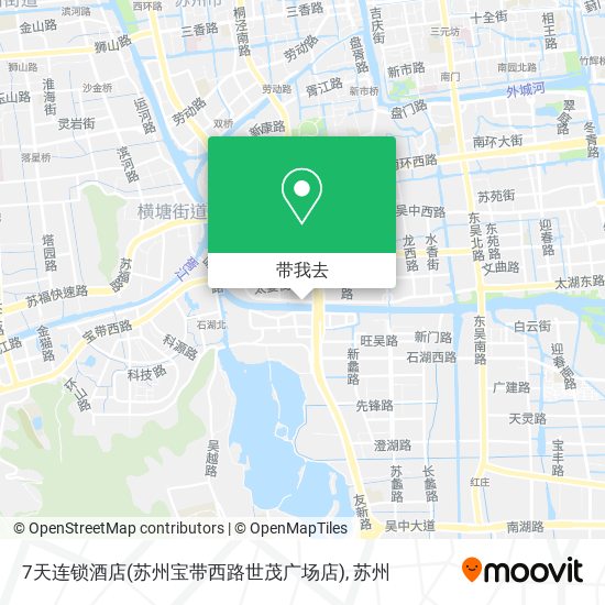 7天连锁酒店(苏州宝带西路世茂广场店)地图