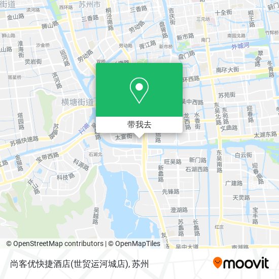 尚客优快捷酒店(世贸运河城店)地图