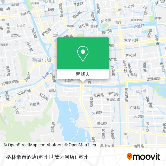 格林豪泰酒店(苏州世茂运河店)地图
