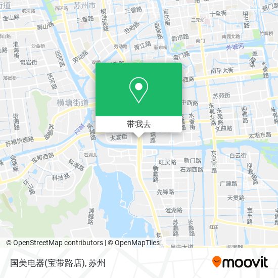 国美电器(宝带路店)地图