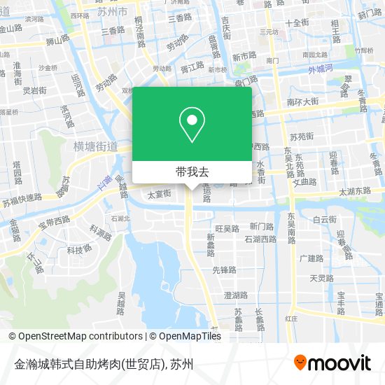 金瀚城韩式自助烤肉(世贸店)地图