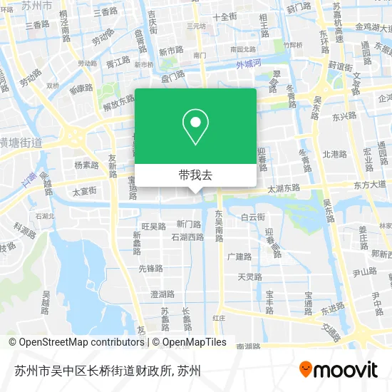 苏州市吴中区长桥街道财政所地图