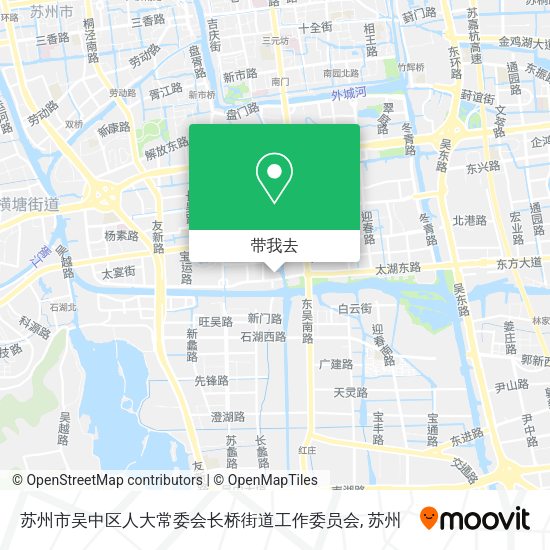 苏州市吴中区人大常委会长桥街道工作委员会地图