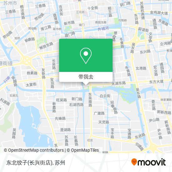 东北饺子(长兴街店)地图