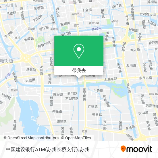 中国建设银行ATM(苏州长桥支行)地图