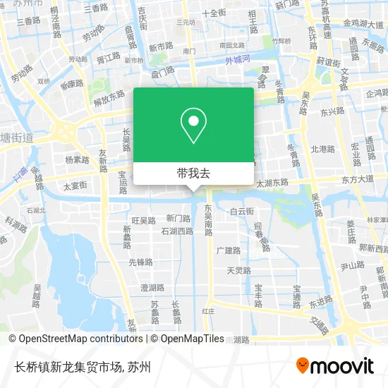 长桥镇新龙集贸市场地图
