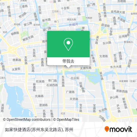 如家快捷酒店(苏州东吴北路店)地图
