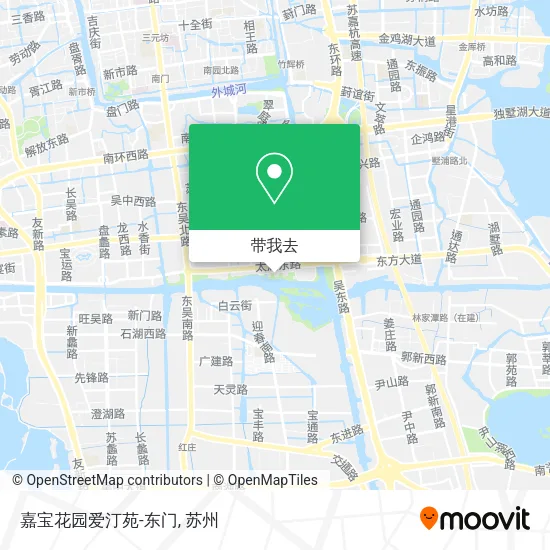 嘉宝花园爱汀苑-东门地图