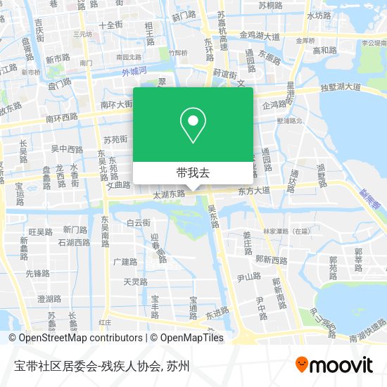 宝带社区居委会-残疾人协会地图