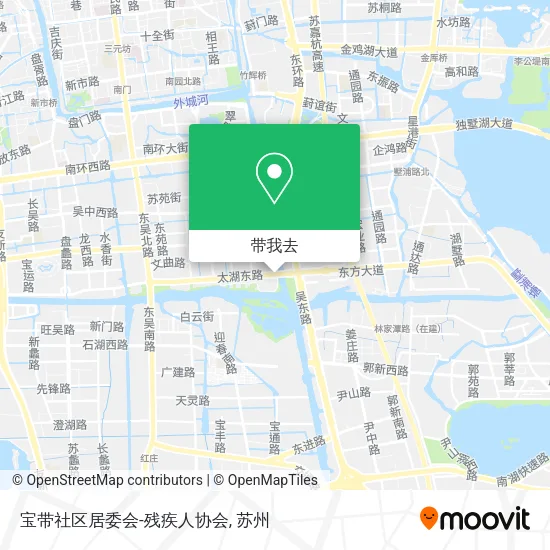 宝带社区居委会-残疾人协会地图