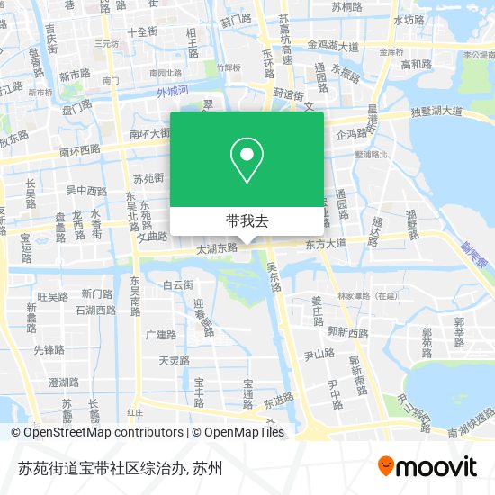 苏苑街道宝带社区综治办地图