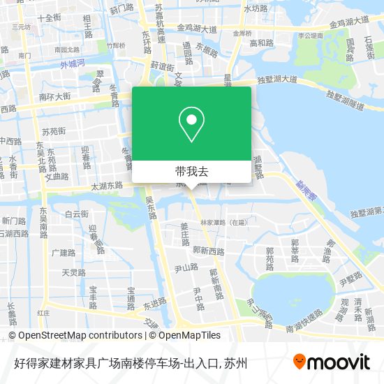 好得家建材家具广场南楼停车场-出入口地图