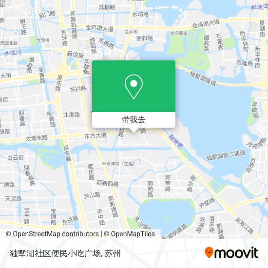 独墅湖社区便民小吃广场地图