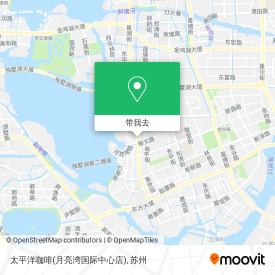 太平洋咖啡(月亮湾国际中心店)地图